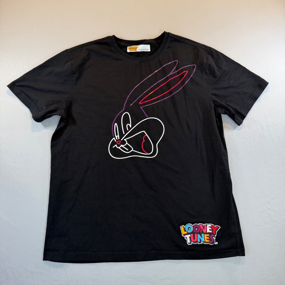 Looney Tunes‎ Bugs Bunny T-Shirt Men L Y2K Cartooncore Nostalgia Retro 90s Pop